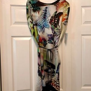 Suzy Chin for Maggy Sleeveless Butterfly Dress